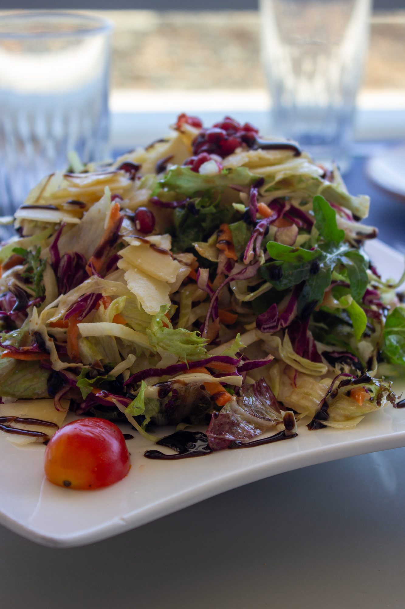 A colourful Cretan salad